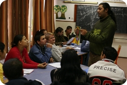 Au lycée Ambedkar. (Photo: Laszlo Antalfay)